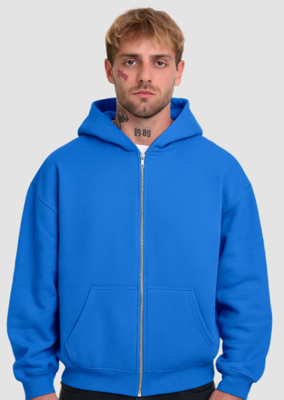 Blue Studio Zip-ups