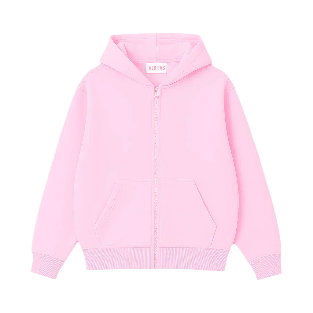 Light Pink Studio Zip-ups